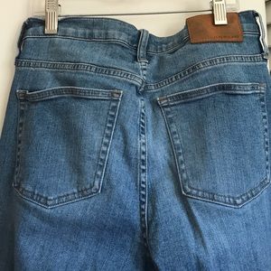 J. Crew vintage straight frayed edge denim